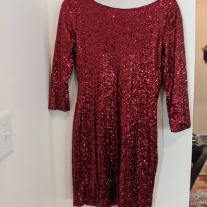Gianni Bini Red Sequin Dress